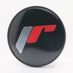 Cap Sticker for C087 - Black + Silver/Red Letters